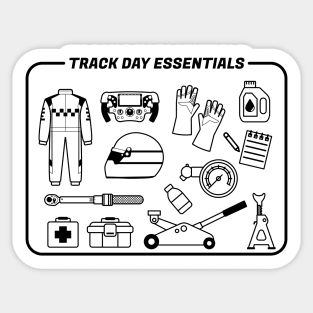 Track Day Essentials Only Sticker